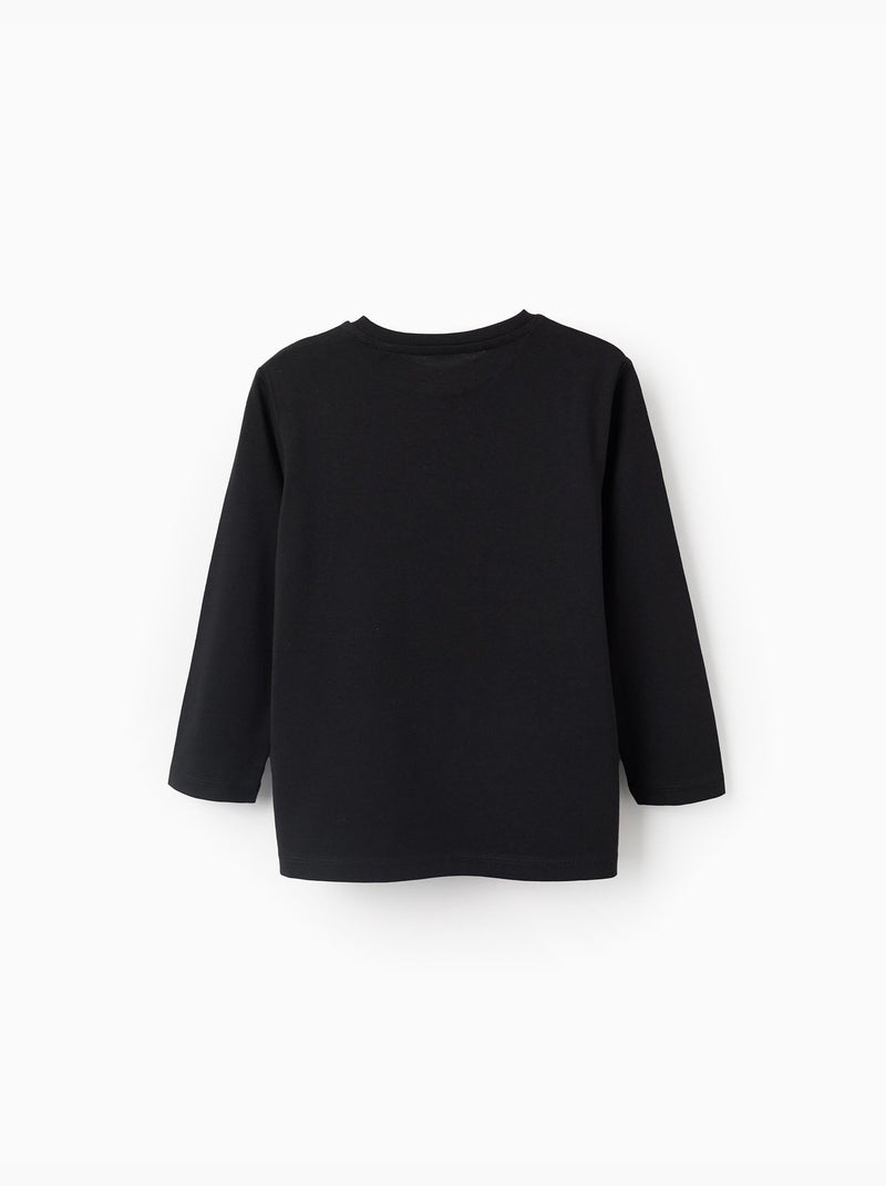 Pack de 2 camisetas de algodón de manga larga Negro Negro - Kiabi