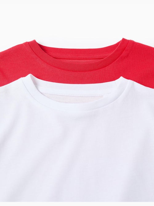 Pack de 2 camisetas de algodón de manga larga - Kiabi