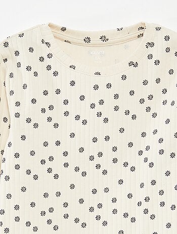 Pack de 2 camisetas de canalé