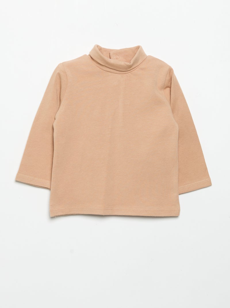 Pack de 2 camisetas de cuello alto Blanco - Kiabi