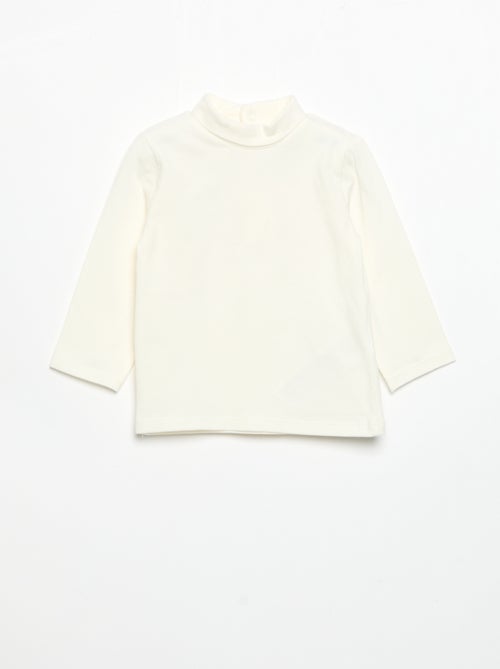Pack de 2 camisetas de cuello alto - Kiabi Pack de 2 camisetas de cuello alto - Kiabi