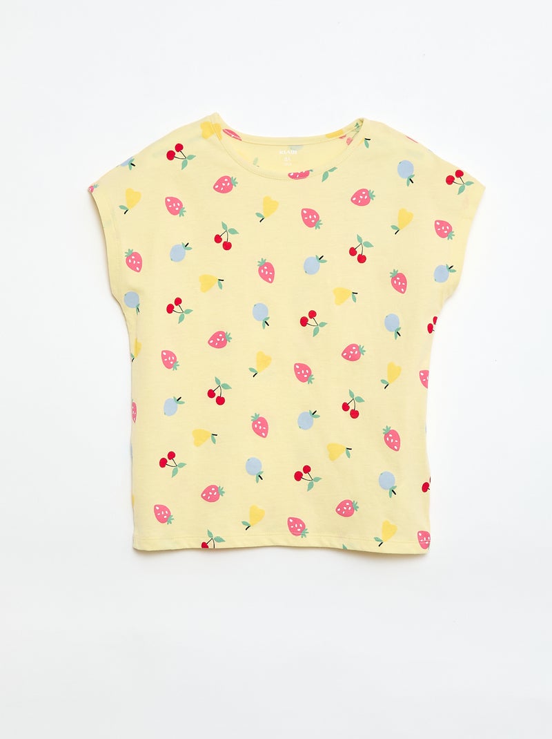 Pack de 2 camisetas de manga corta - 2 unidades Amarillo - Kiabi