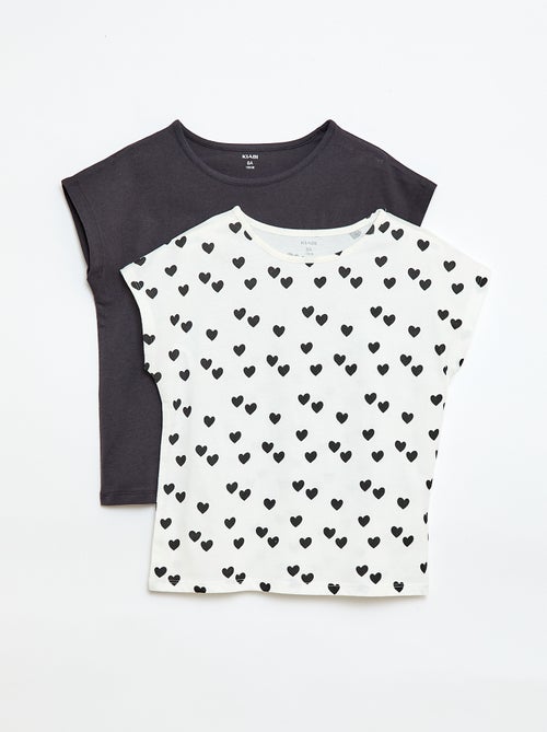 Pack de 2 camisetas de manga corta - 2 unidades - Kiabi