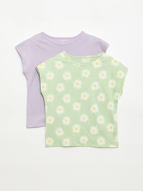 Pack de 2 camisetas de manga corta - 2 unidades - Kiabi