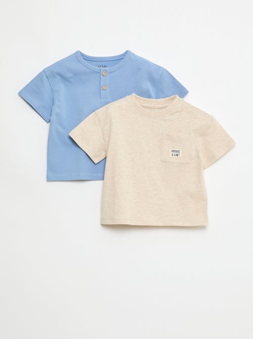 Pack de 2 Camisetas de manga corta - Kiabi