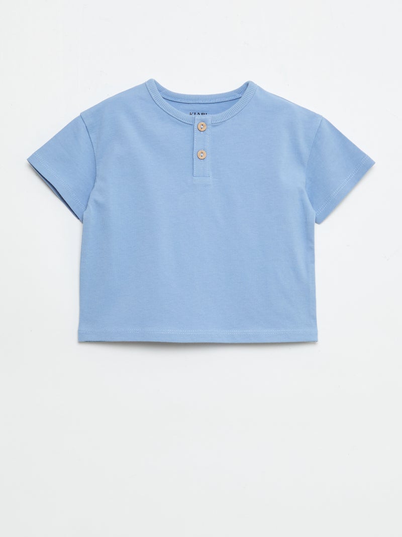 Pack de 2 Camisetas de manga corta Azul - Kiabi