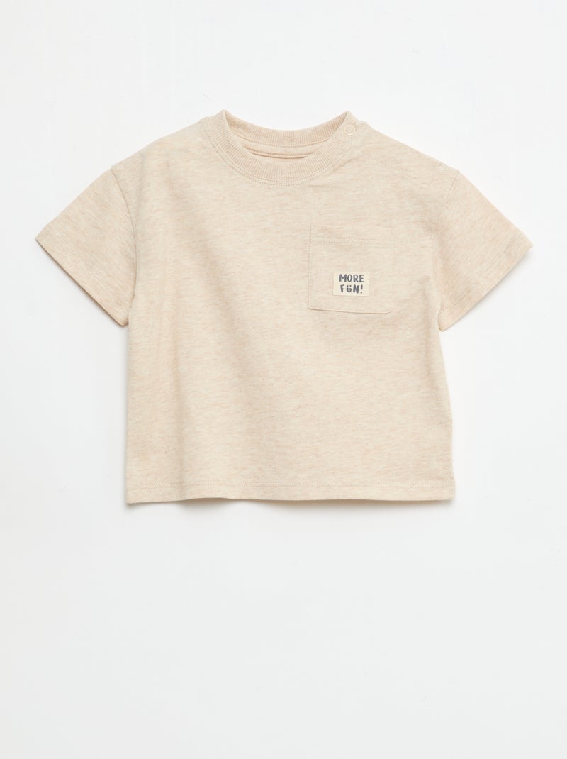 Pack de 2 Camisetas de manga corta Azul - Kiabi
