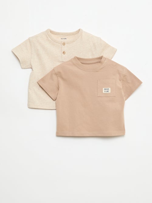 Pack de 2 Camisetas de manga corta - Kiabi