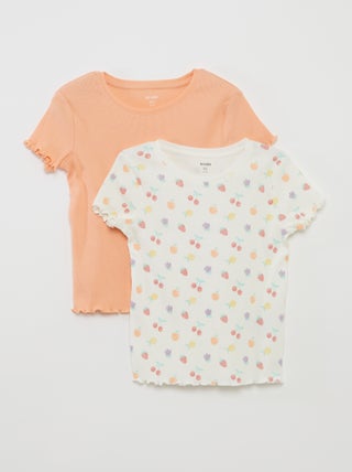 Pack de 2 camisetas de manga corta