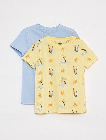Pack de 2 camisetas de manga corta con cuello redondo