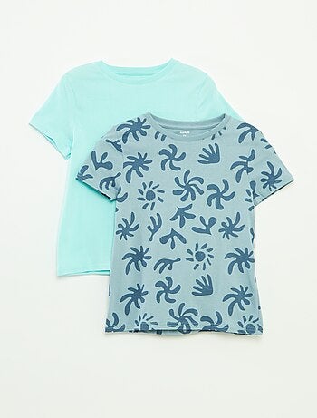 Pack de 2 camisetas de manga corta con cuello redondo