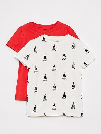 Pack de 2 camisetas de manga corta con cuello redondo