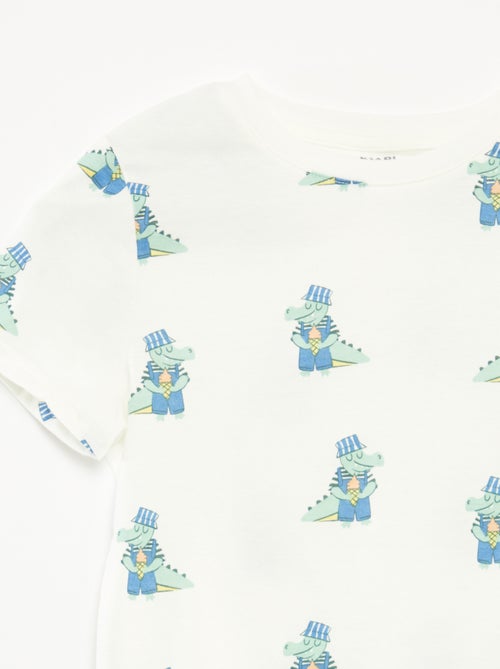 Pack de 2 camisetas de manga corta con cuello redondo - Kiabi