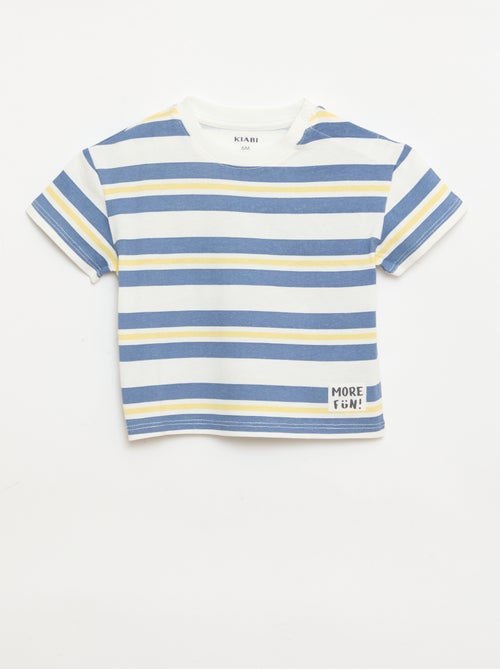 Pack de 2 camisetas de manga corta de algodón de jersey - Kiabi
