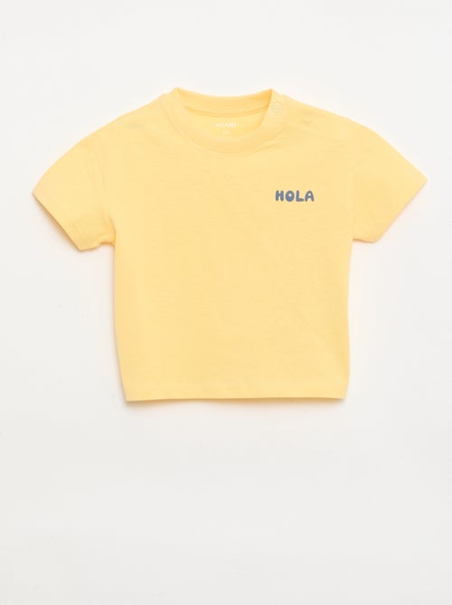 Pack de 2 camisetas de manga corta de algodón de jersey - Kiabi