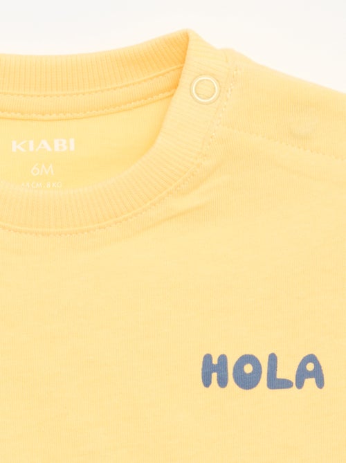 Pack de 2 camisetas de manga corta de algodón de jersey - Kiabi