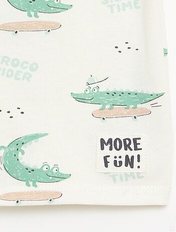 Pack de 2 camisetas de manga corta de algodón de jersey