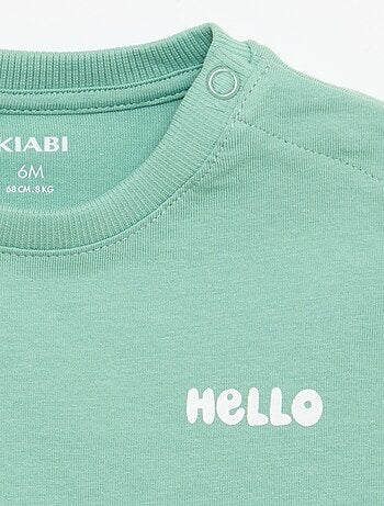 Pack de 2 camisetas de manga corta de algodón de jersey