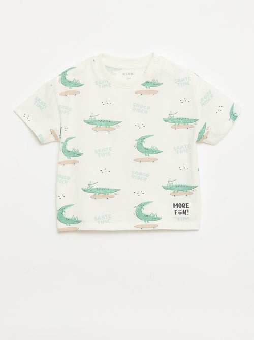 Pack de 2 Camisetas de manga corta de punto de algodón - Kiabi