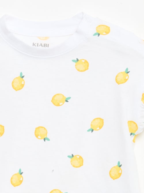 Pack de 2 camisetas de manga corta en punto de algodón - Kiabi