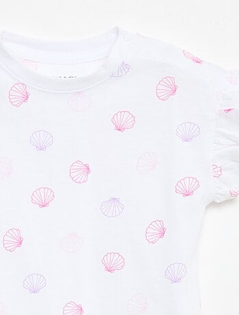 Pack de 2 camisetas de manga corta en punto de algodón