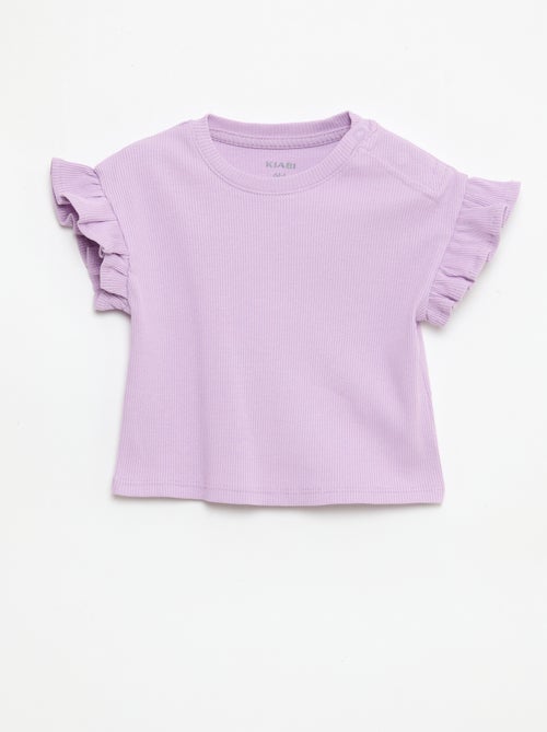 Pack de 2 camisetas de manga corta en punto de algodón - Kiabi