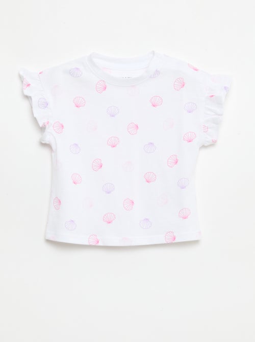 Pack de 2 camisetas de manga corta en punto de algodón - Kiabi