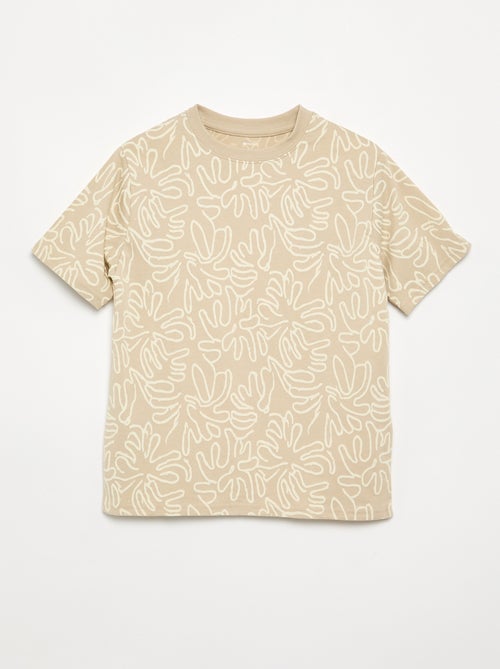 Pack de 2 camisetas de manga corta estampadas - Kiabi