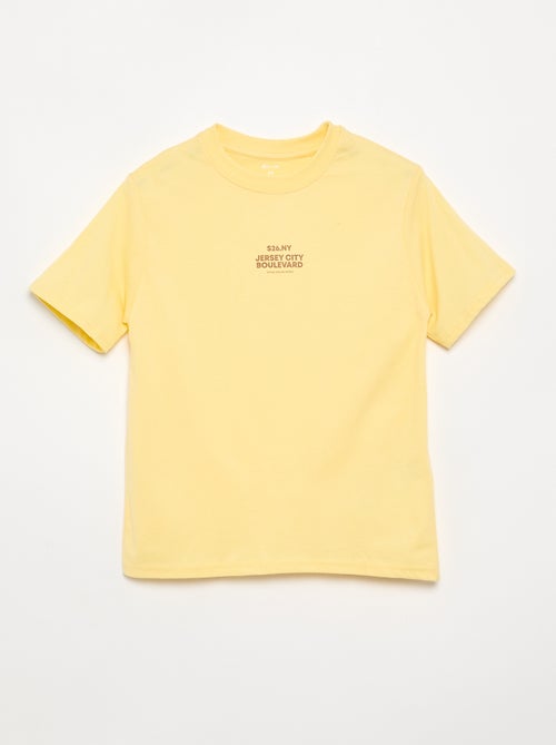 Pack de 2 camisetas de manga corta estampadas - Kiabi