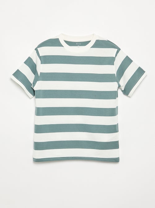Pack de 2 camisetas de manga corta estampadas - Kiabi