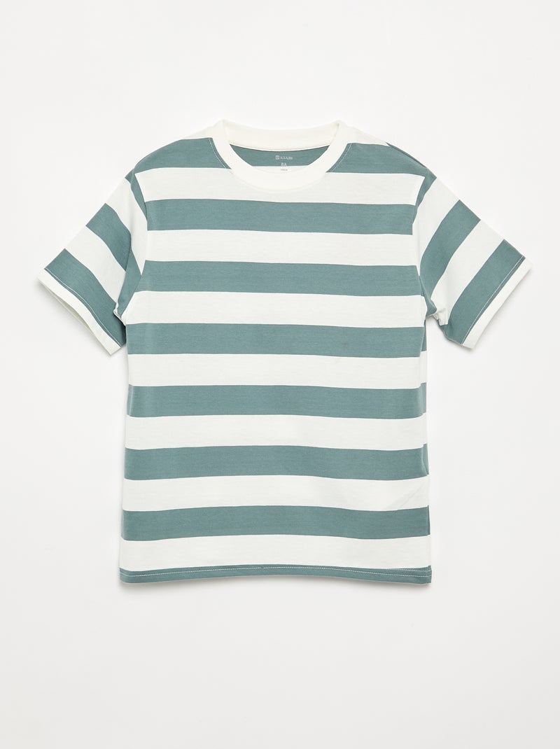 Pack de 2 camisetas de manga corta estampadas Beige - Kiabi