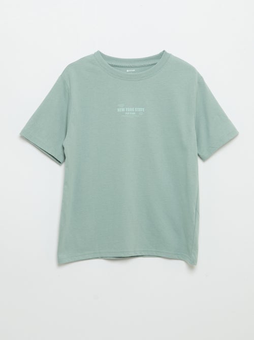 Pack de 2 camisetas de manga corta estampadas - Kiabi