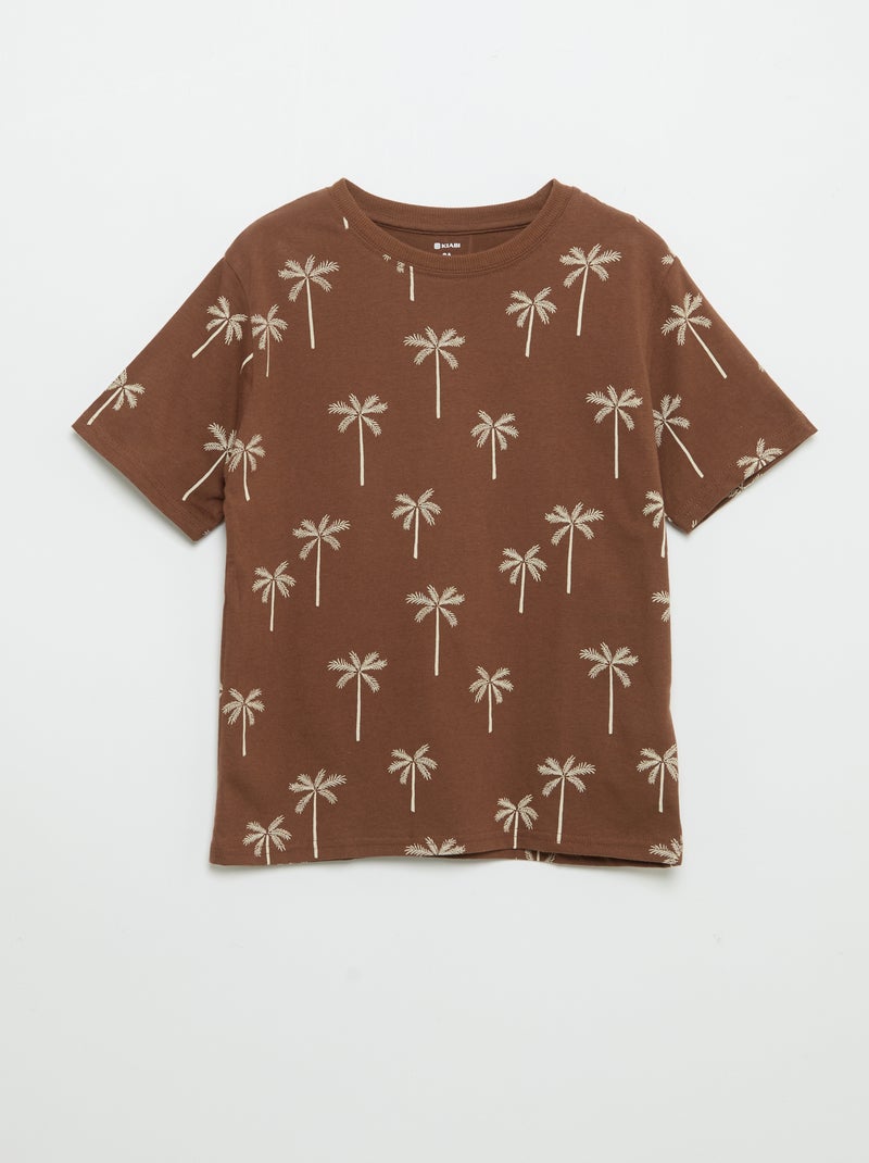Pack de 2 camisetas de manga corta estampadas Rojo - Kiabi