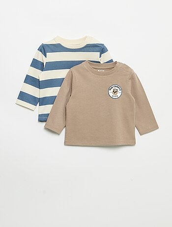 Pack de 2 camisetas de manga larga