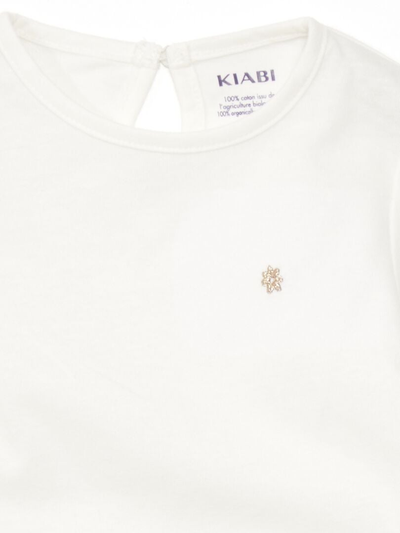Pack de 2 camisetas de manga larga BLANCO - Kiabi