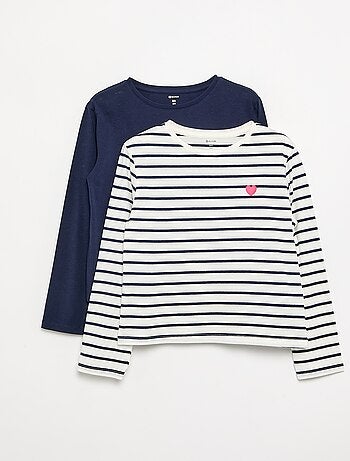 Pack de 2 camisetas de manga larga