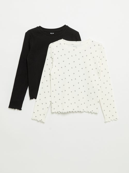 Pack de 2 camisetas de manga larga - Kiabi