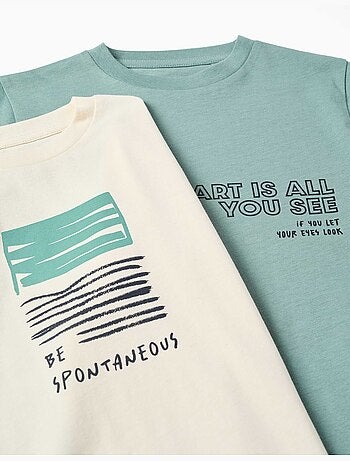 Pack de 2 camisetas de manga larga con estampados
