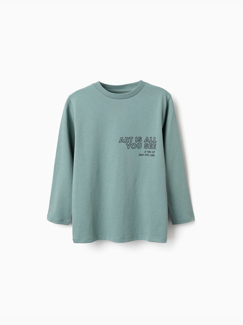 Pack de 2 camisetas de manga larga con estampados Blanco - Kiabi