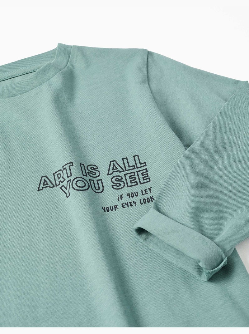 Pack de 2 camisetas de manga larga con estampados Blanco - Kiabi