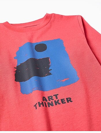 Pack de 2 camisetas de manga larga de algodón con estampados