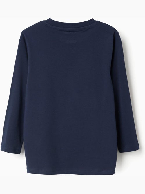 Pack de 2 camisetas de manga larga de algodón con estampados - Kiabi