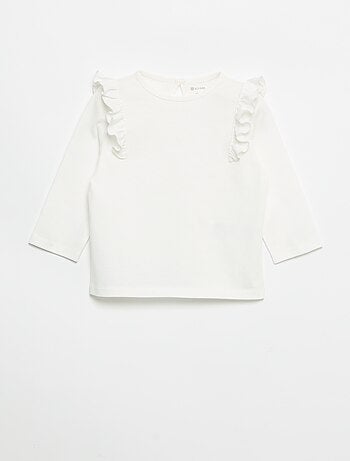 Pack de 2 camisetas de manga larga de punto de algodón