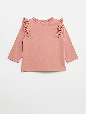 Pack de 2 camisetas de manga larga de punto de algodón