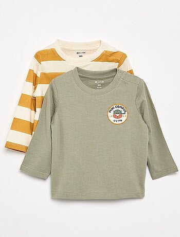 Pack de 2 camisetas de manga larga