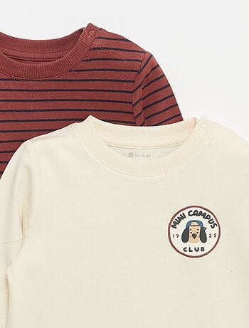 Pack de 2 camisetas de manga larga