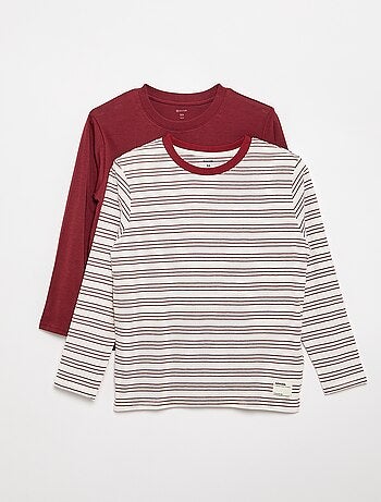 Pack de 2 camisetas de manga larga