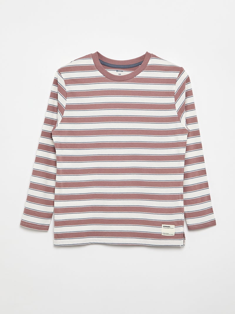 Pack de 2 camisetas de manga larga Rosa - Kiabi