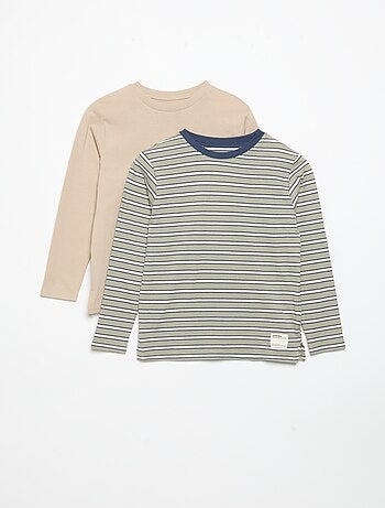 Pack de 2 camisetas de manga larga
