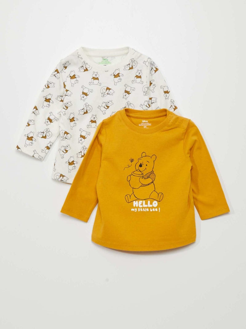 Pack de 2 camisetas de punto AMARILLO - Kiabi